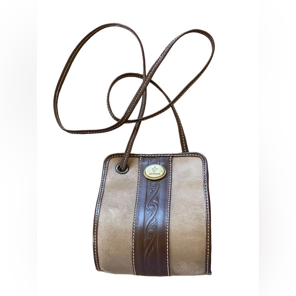Antigua Brown and Tan Crossbody Bag - Picture 6 of 15